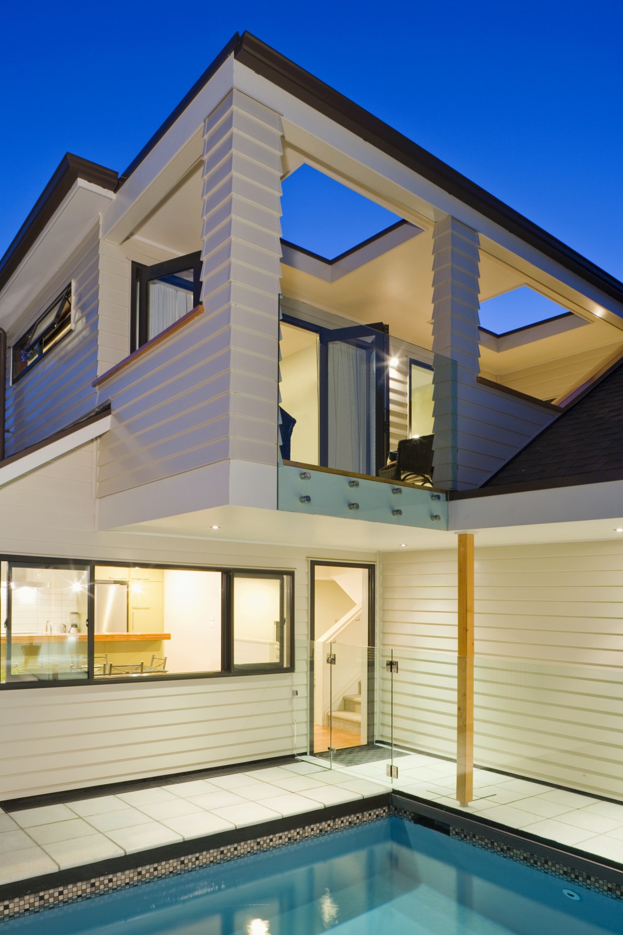 Cladding exterior house architecture, building, daylighting, elevation, estate, facade, home, house, property, real estate, residential area, roof, siding, swimming pool, villa, window, orange