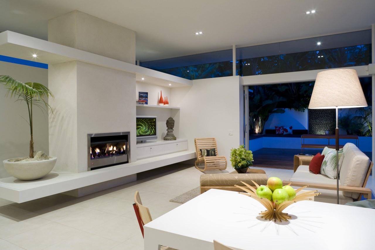 View of a living area which features a interior design, living room, gray