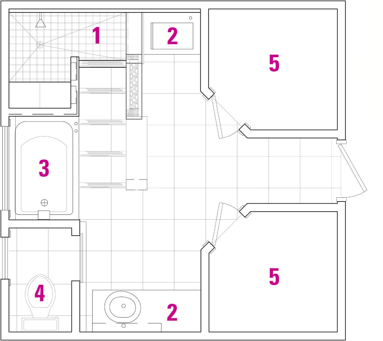 View of master bedroom layout. angle, area, design, drawing, floor plan, line, product design, white