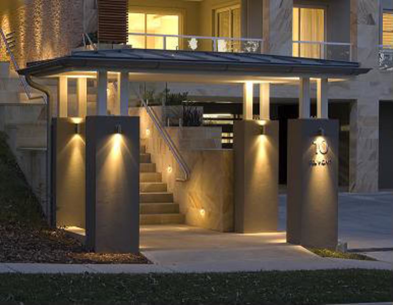 Hope style apartments located in Wahroonga on Sydney's architecture, lighting, black, brown