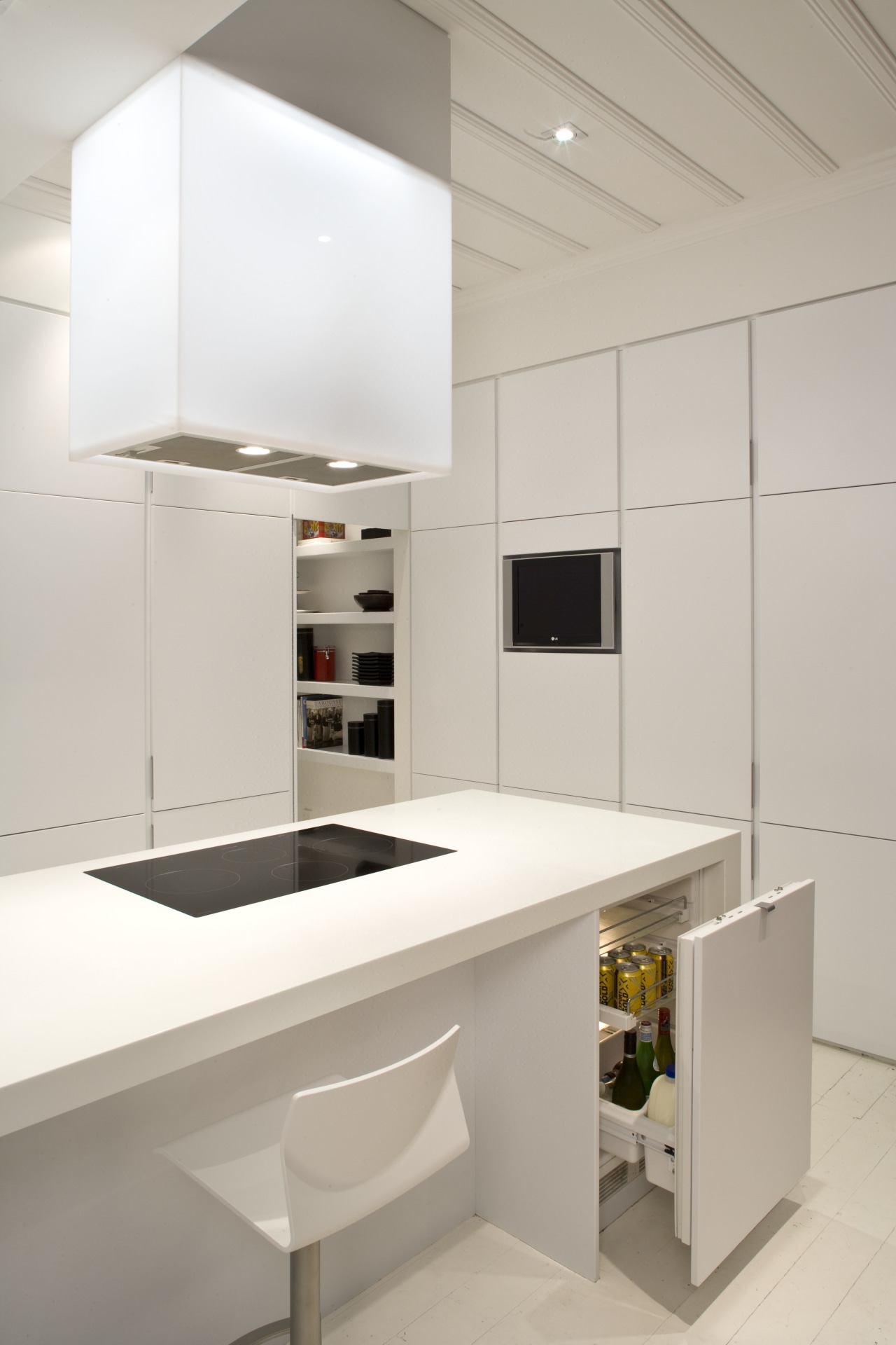 View of a kitchen designed by Shane George countertop, interior design, kitchen, product design, gray