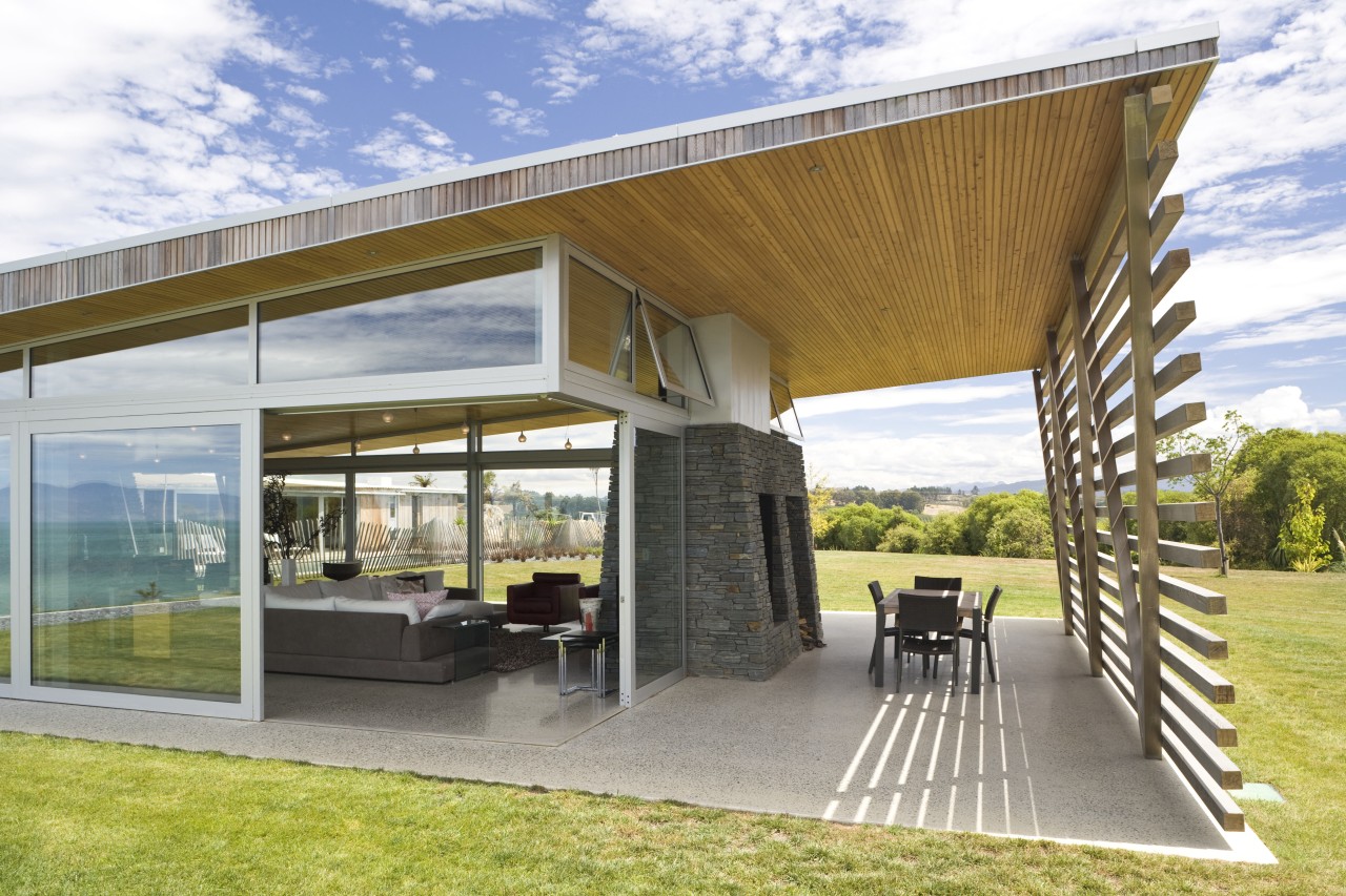 Exterior view of house with cladding, roofing, landscaping, architecture, house, real estate, white