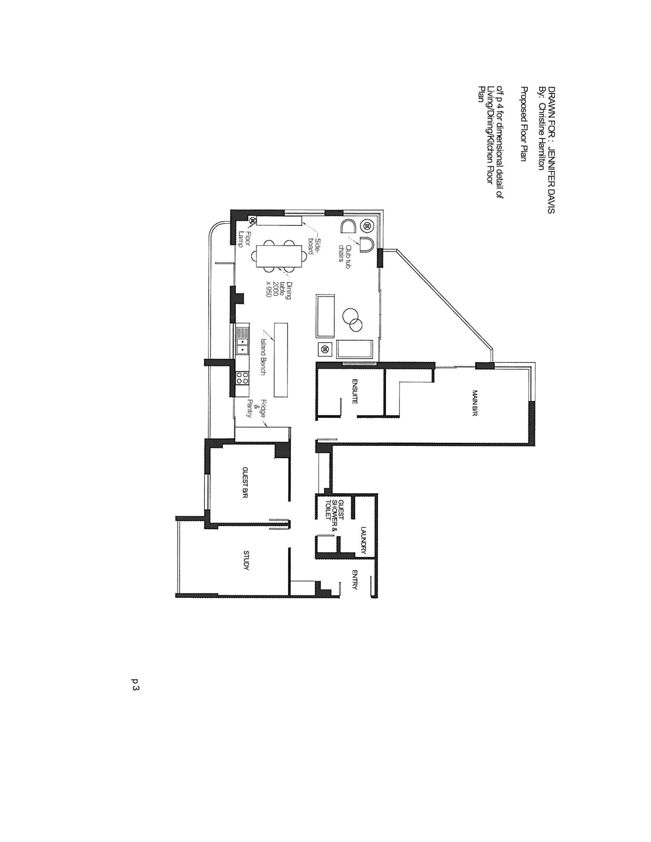 View of plans for this apartment kitchen. angle, area, black and white, design, diagram, drawing, floor plan, font, line, plan, product, product design, schematic, square, text, white