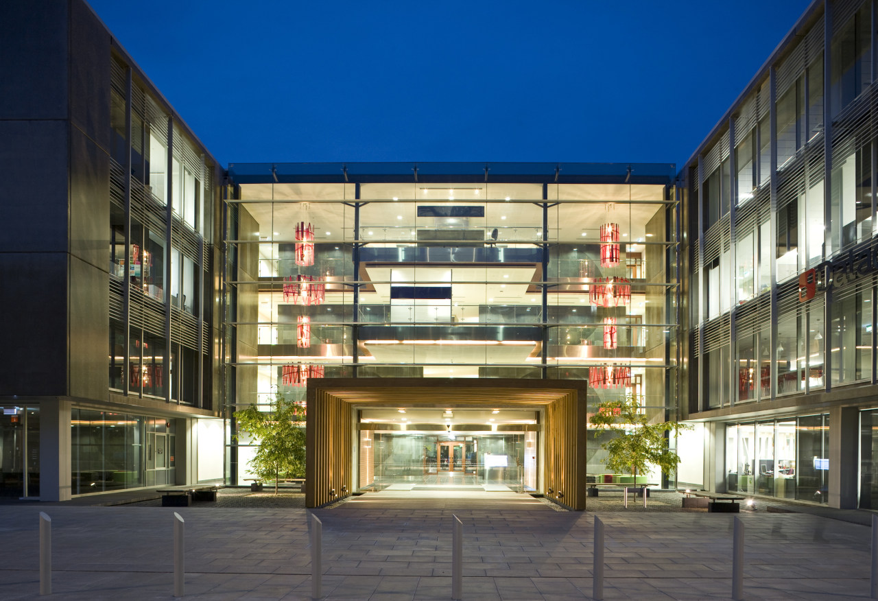 Exterior view of Carlaw Park which was developed apartment, architecture, building, commercial building, condominium, corporate headquarters, facade, home, house, metropolitan area, mixed use, neighbourhood, real estate, residential area, window