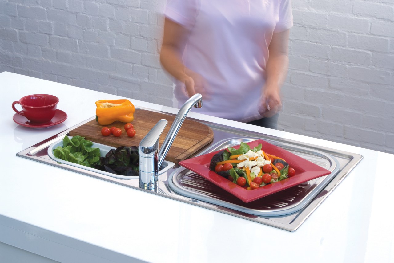 view of a kitchen which features Oliveri's new cookware and bakeware, cuisine, dish, food, lunch, meal, tableware, gray, white