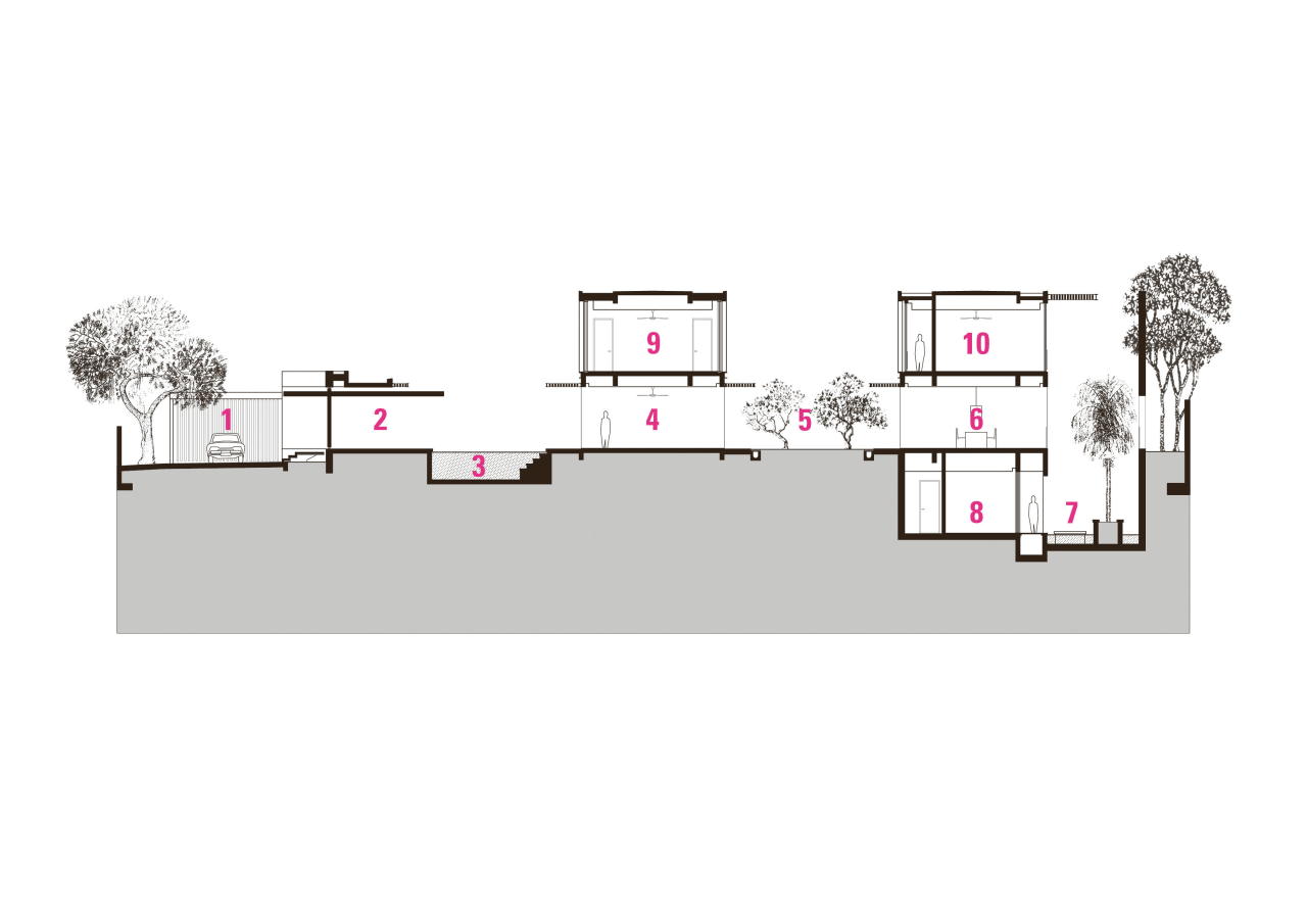 View of home designed by Wallflower Architecture &amp; area, design, diagram, line, product design, structure, white