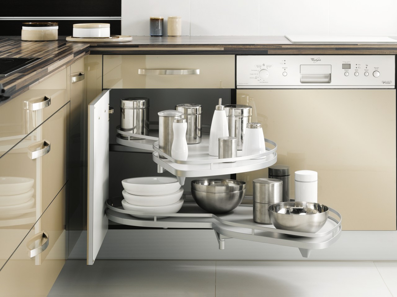 Good taste Bold, daring designs emphasising vibrant countertop, furniture, home appliance, kitchen, kitchen appliance, kitchen stove, product design, sink, small appliance, tap, white