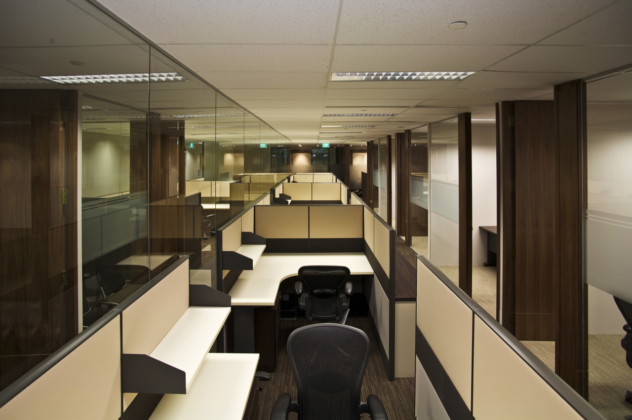 View of updated offices featuring dark timber floors, interior design, office, brown