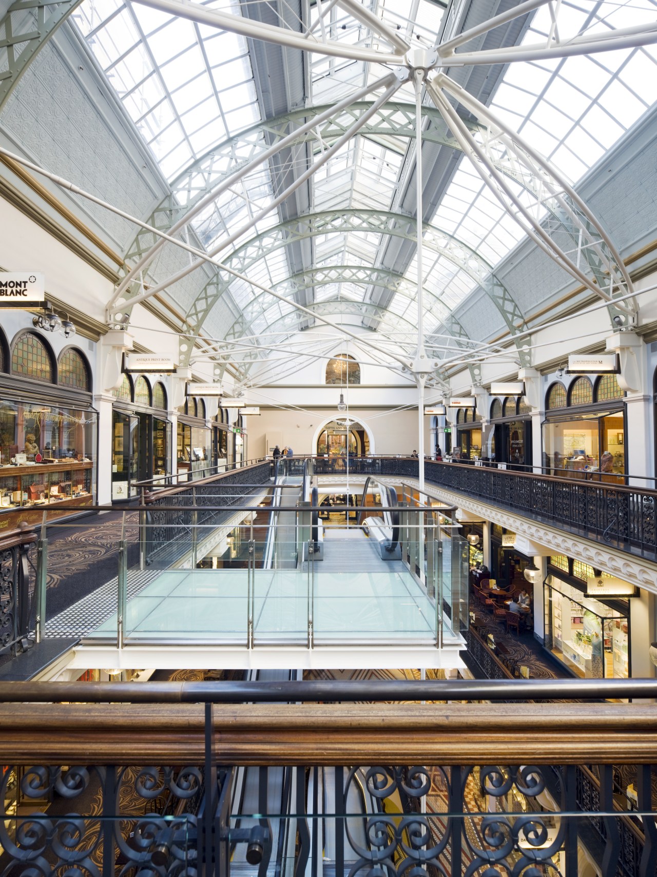 The Queen Victoria Building in Sydney has undergone building, daylighting, leisure, leisure centre, shopping mall, swimming pool, white, gray