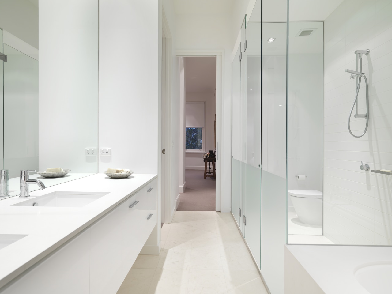 View of one of the 14 new residences bathroom, bathroom accessory, interior design, product design, property, room, sink, white