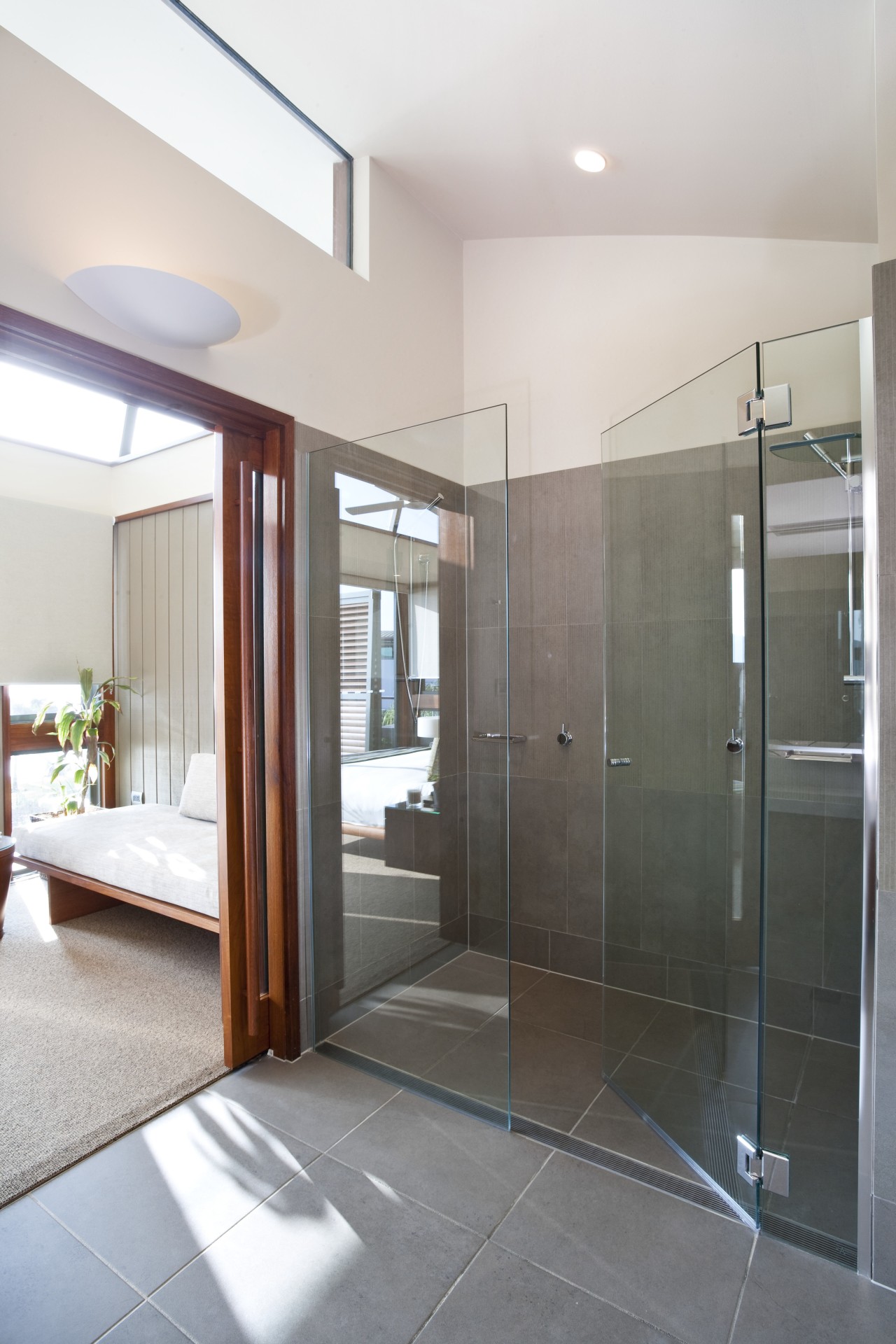 Civic Shower Screens  and Wardrobes supplied mirrors architecture, bathroom, door, floor, glass, house, interior design, real estate, room, white, gray