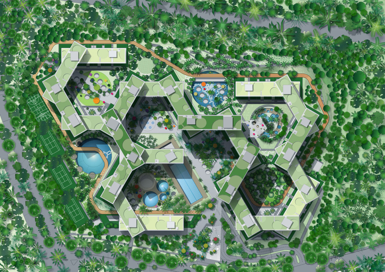 Interlace Conceptual aerial photography, area, bird's eye view, grass, land lot, residential area, suburb, urban design, green