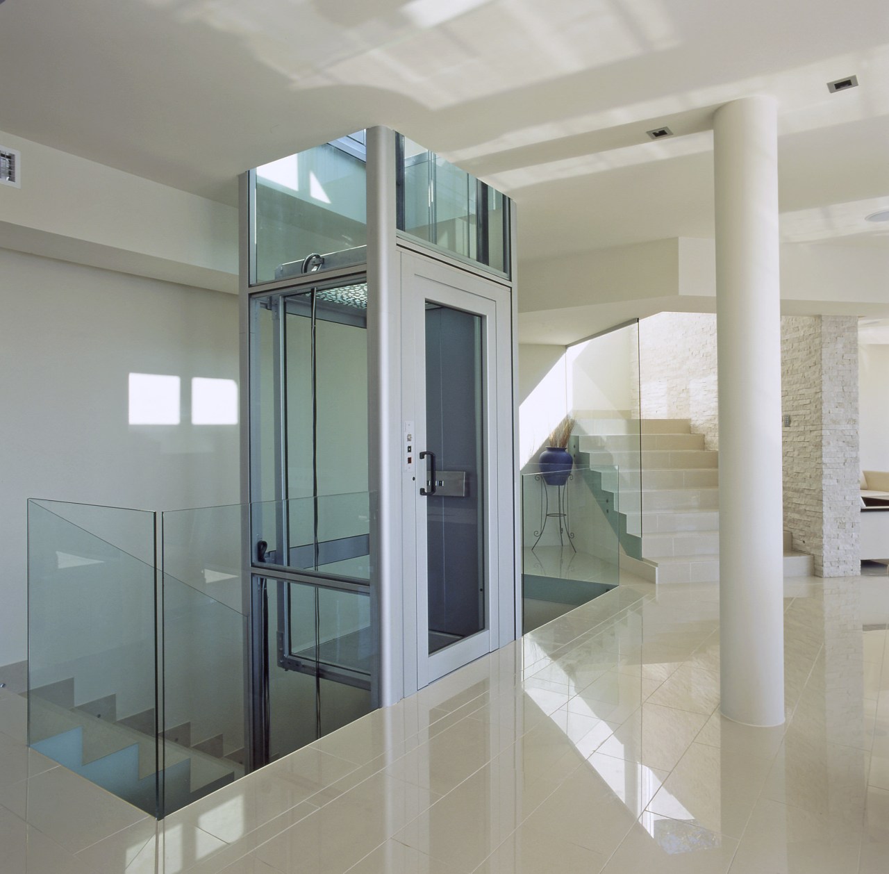 Modern elevators by Easy Living Home Elevators glass, interior design, gray