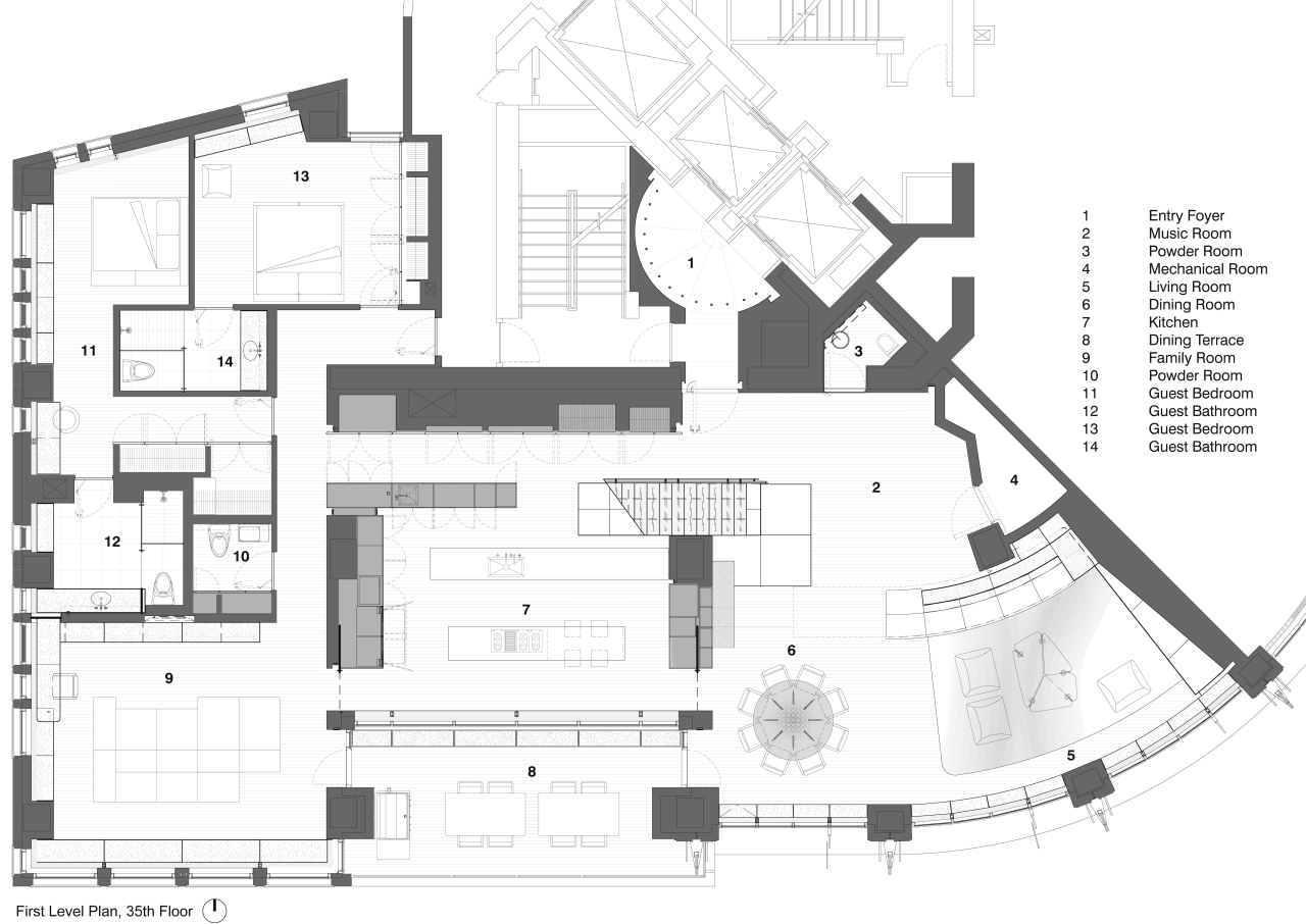 Floor plan of apartment. angle, architecture, area, black and white, building, design, diagram, drawing, elevation, engineering, floor plan, line, plan, product design, schematic, structure, urban design, white