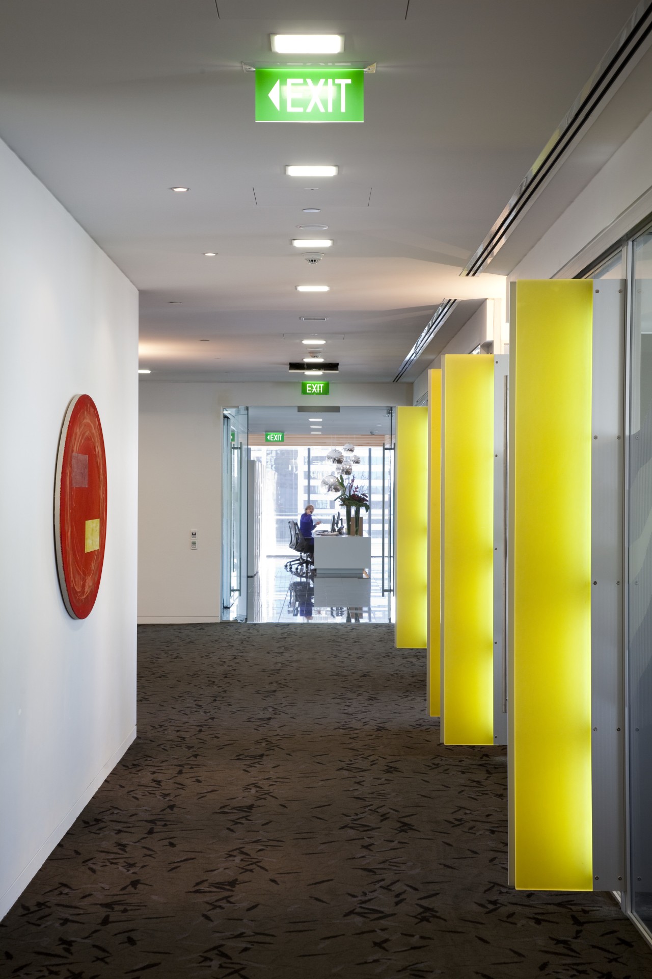 View of the Britomart East development. architecture, ceiling, exhibition, interior design, gray