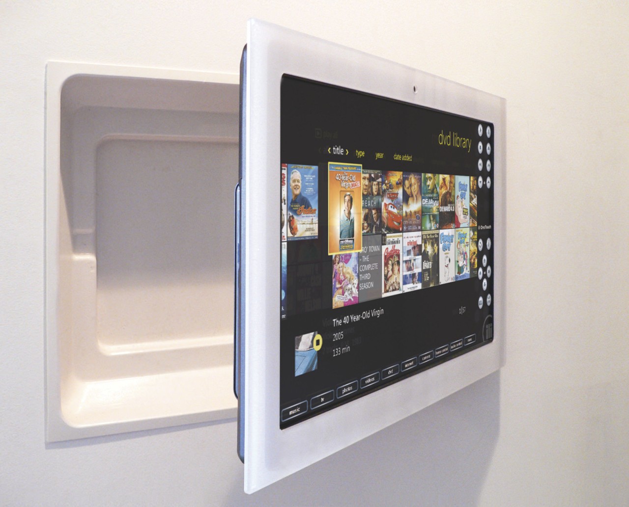 Kitchen. Home Automation. Technology. Future. Onetouch. display device, electronic device, multimedia, screen, white