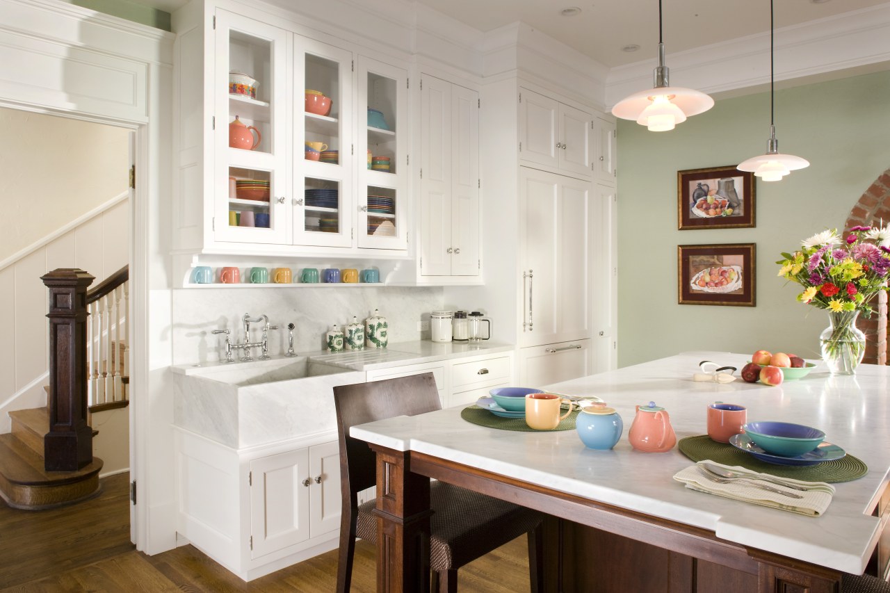 View of kitchen designed by Mikal Otten of countertop, home, interior design, kitchen, room, gray