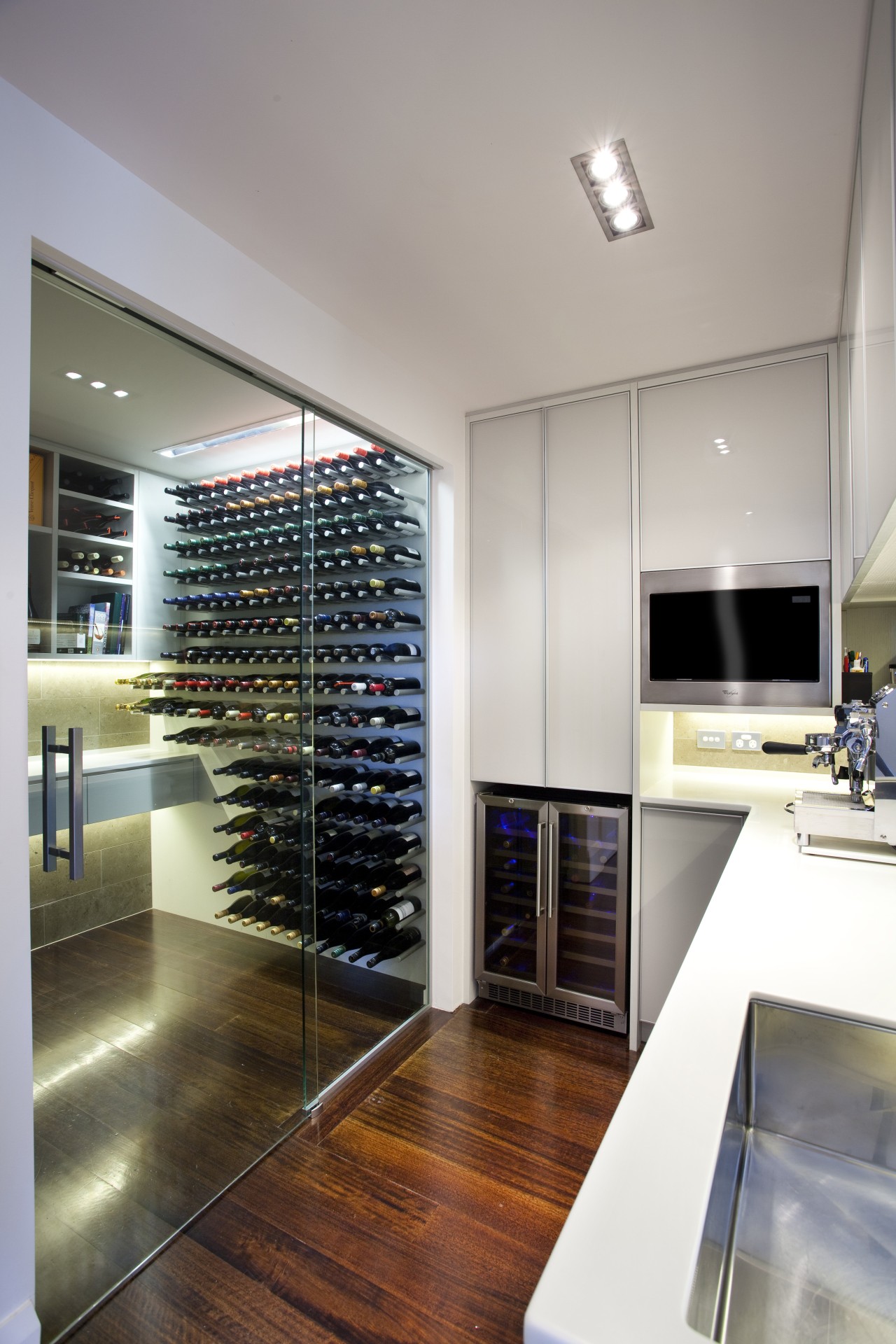 Kitchen designed by Natalie Du Bois. interior design, kitchen, gray