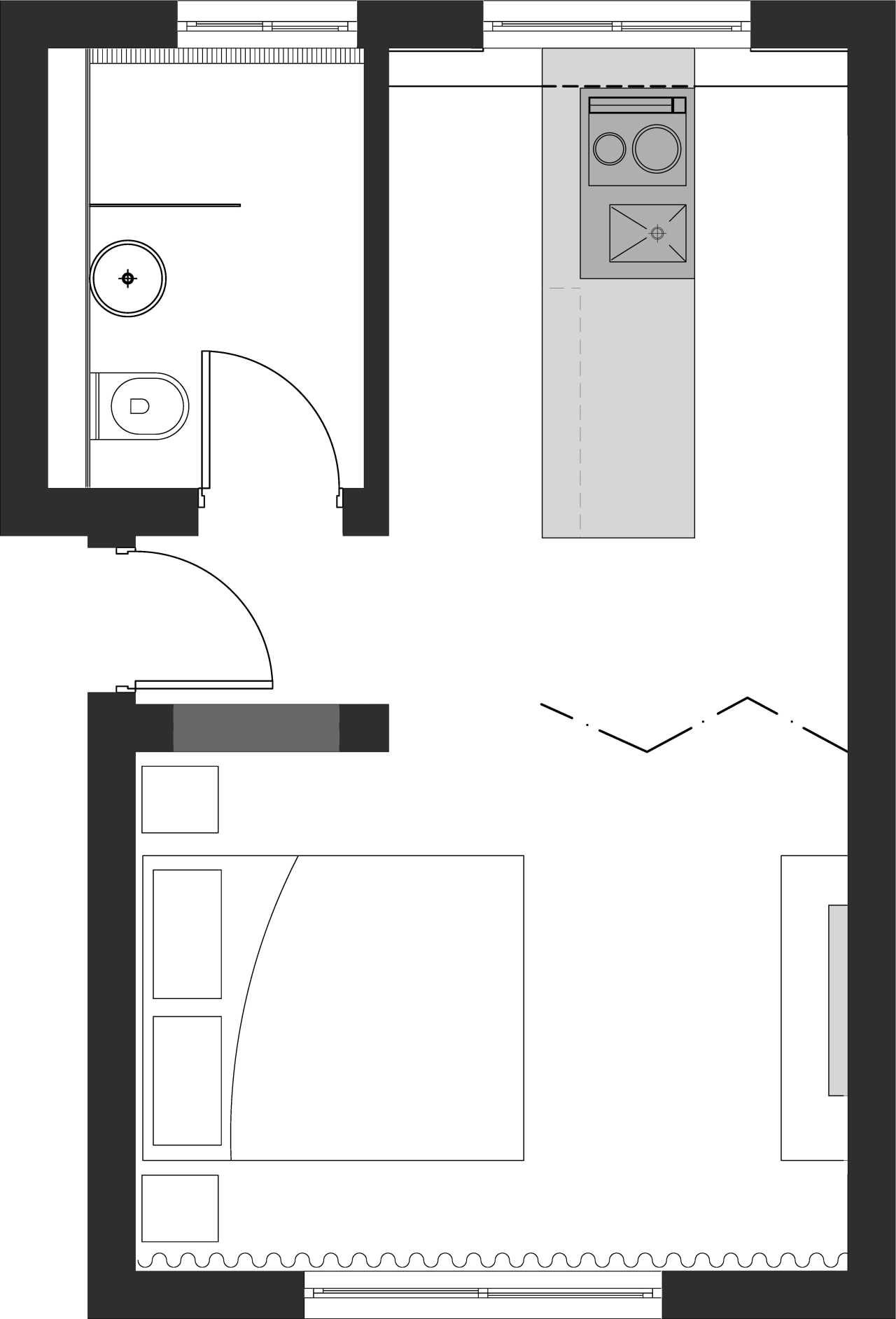 Floor plan.RoomsStudio angle, area, black and white, design, diagram, drawing, floor plan, font, line, monochrome, plan, product, product design, structure, text, white