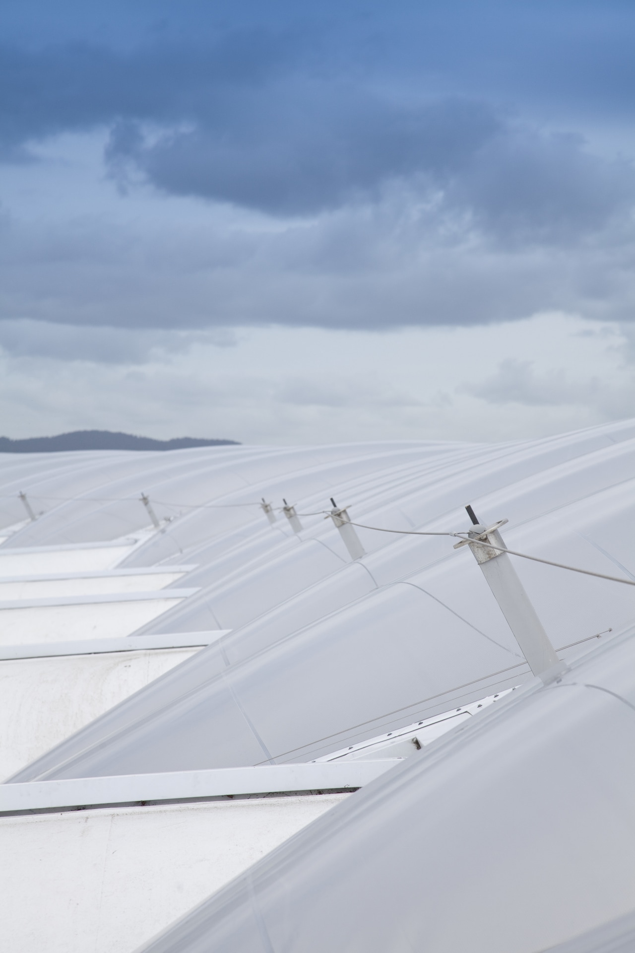 PBI Height high-tech roof, height and access safety air travel, aircraft, airplane, atmosphere of earth, aviation, cloud, daytime, flap, flight, line, sky, wing, gray, teal