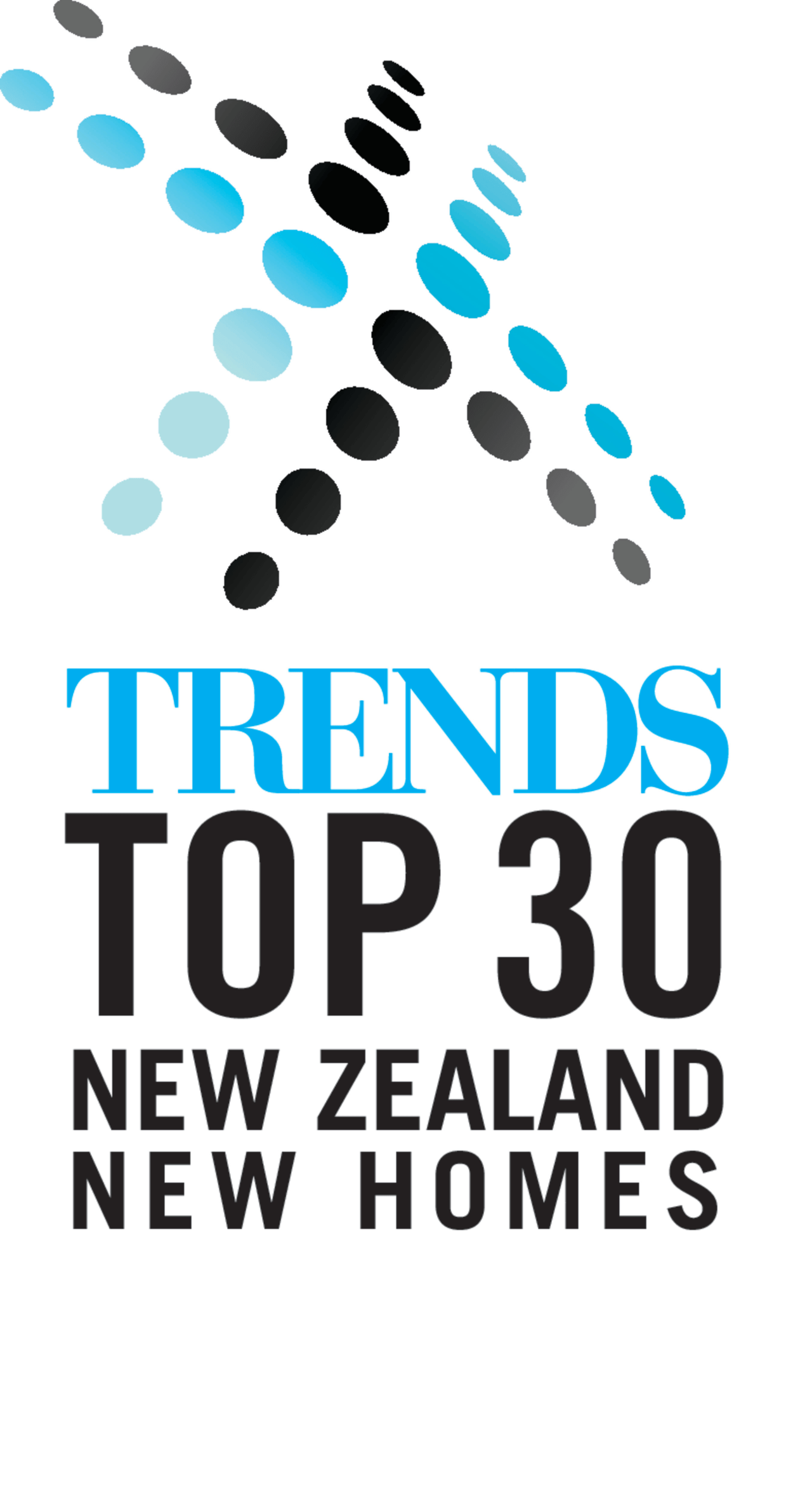 Top 30 NZ New HOmes vertical logo area, brand, design, font, graphic design, graphics, line, logo, product, text, white