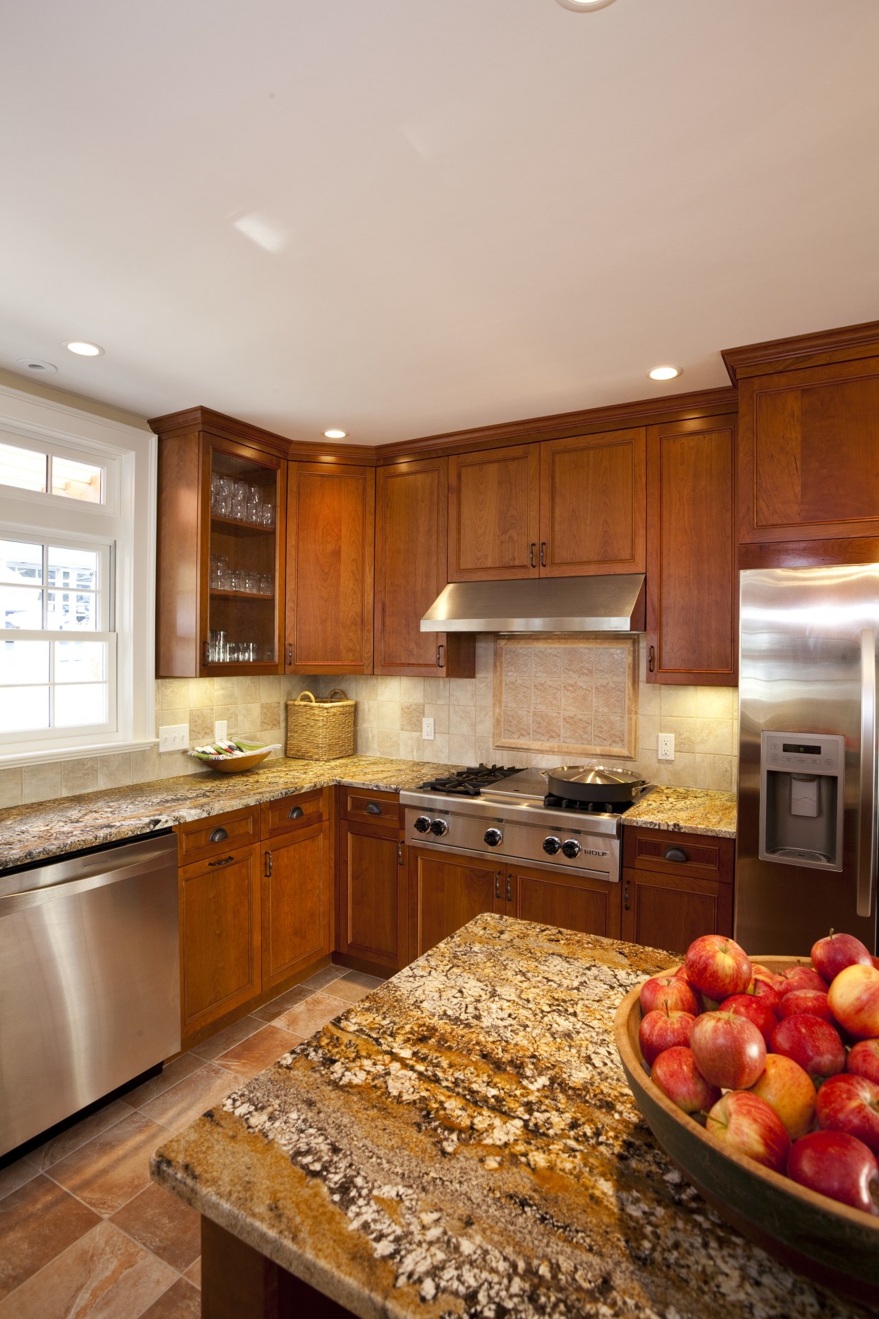 Traditional Kitchen The Wooden Drawers on the island cabinetry, countertop, cuisine classique, flooring, hardwood, home, interior design, kitchen, real estate, room, brown, gray