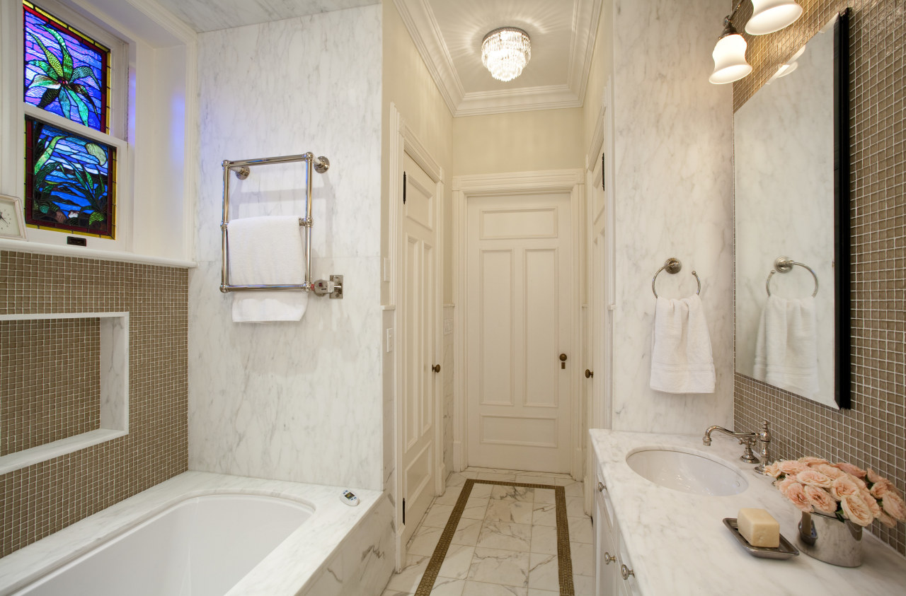 Pale white with a subtle gray veining, Calacatta bathroom, home, interior design, property, real estate, room, gray