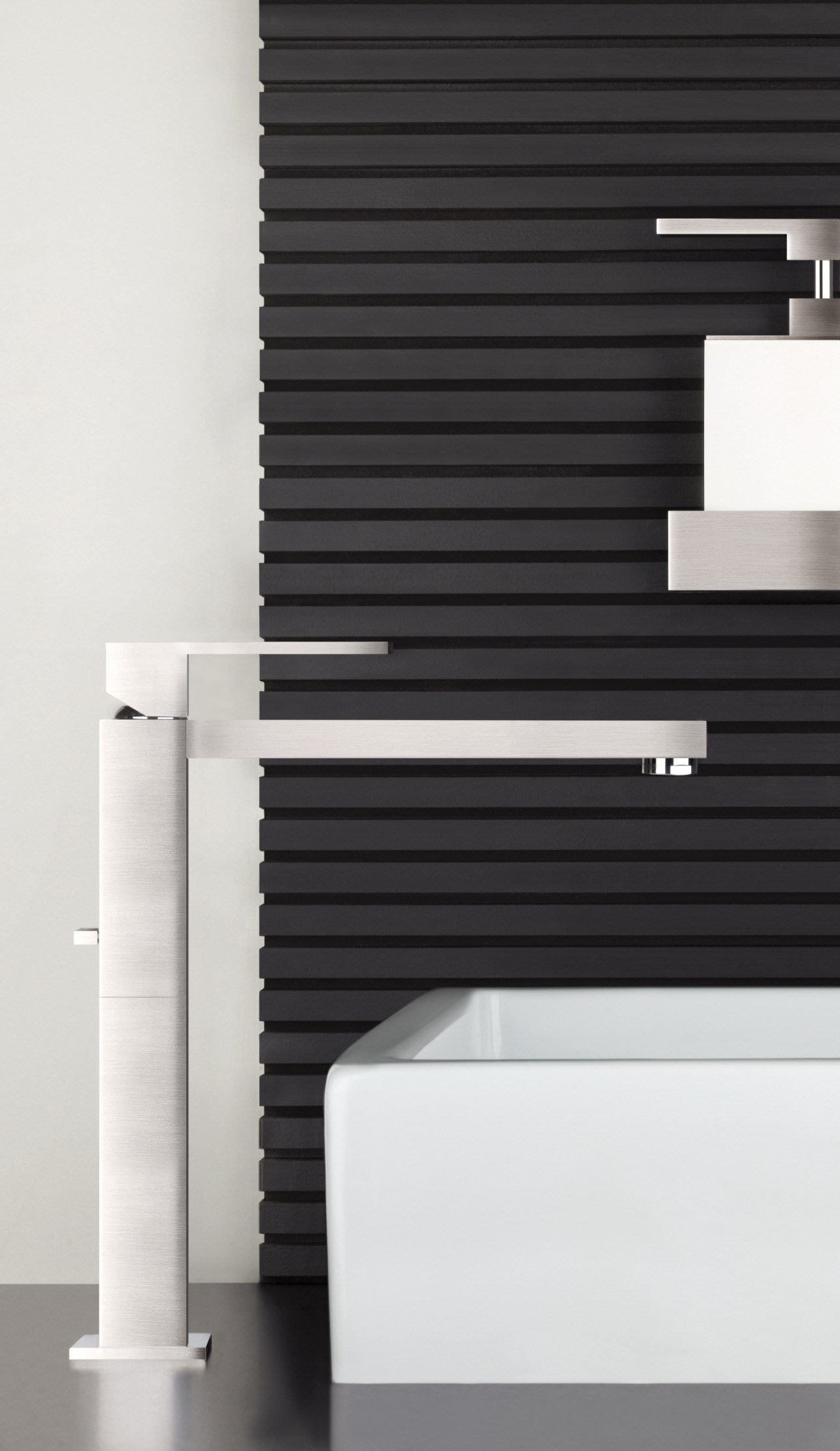 Transitional Gessi bathroomware plumbing fixture, product, product design, tap, white, black