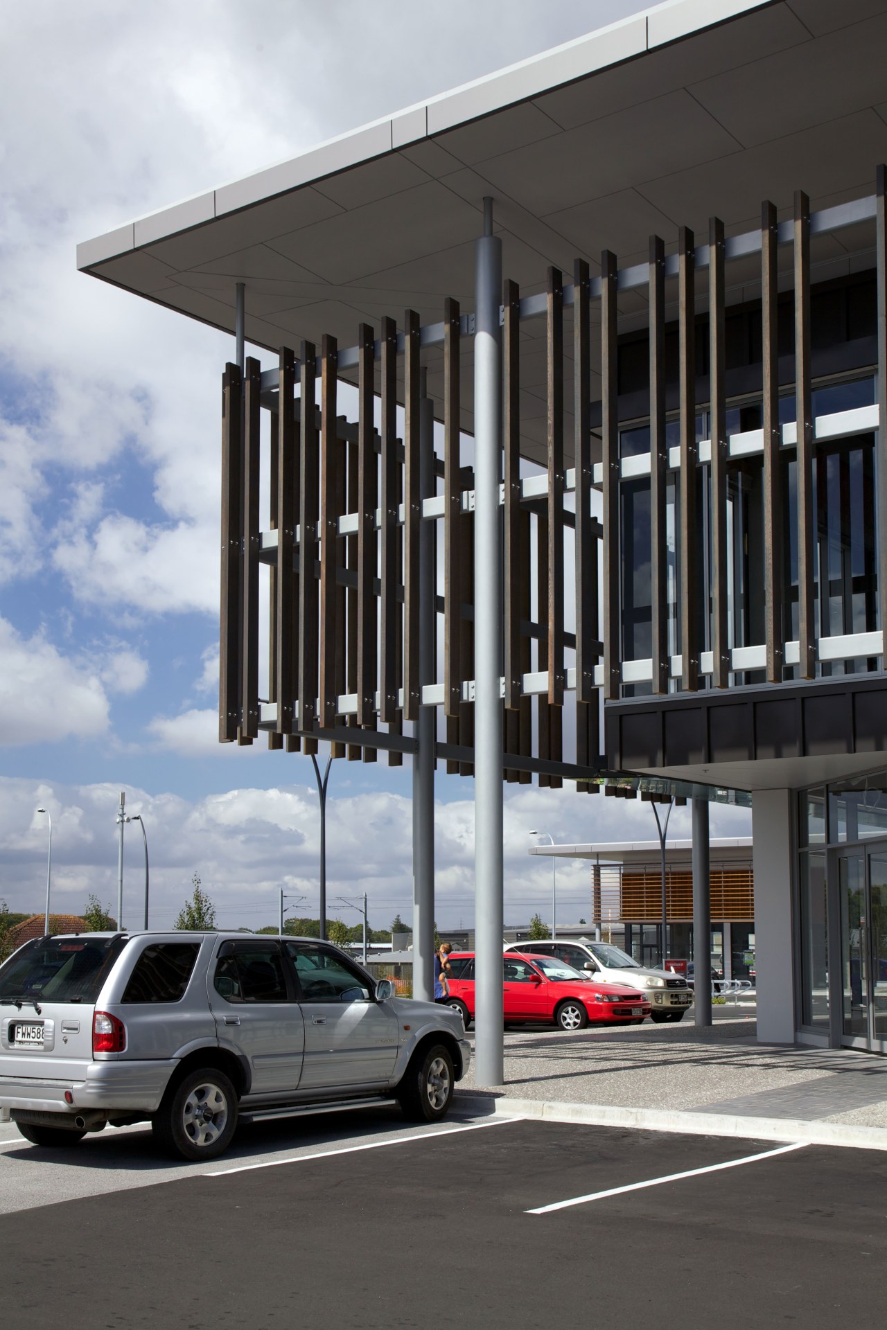 Building a new town centre from scratch provides architecture, building, car, corporate headquarters, facade, structure, black, gray