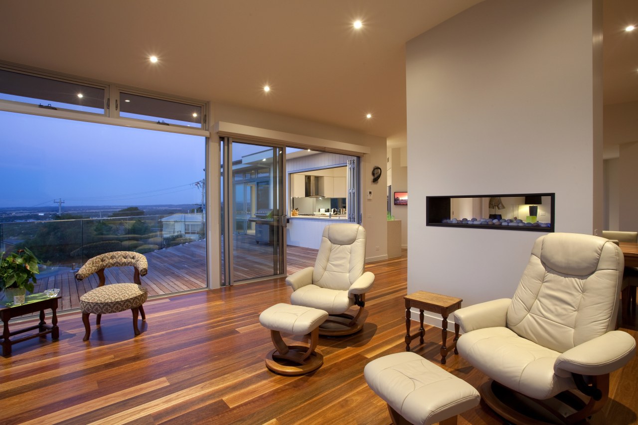 Contemporary family home by Graeme Alexander Homes ceiling, estate, floor, home, house, interior design, living room, property, real estate, room, window, brown