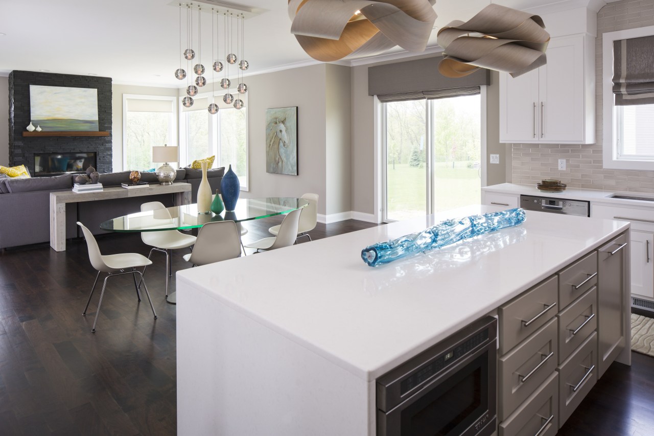 This kitchen designed by Renae Keller is at countertop, cuisine classique, home, interior design, kitchen, room, gray