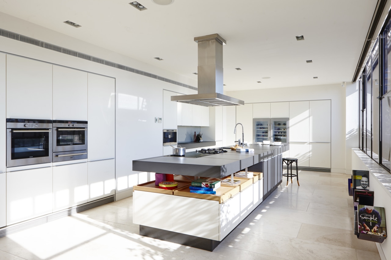 This new kitchen is the social heart of countertop, interior design, kitchen, white
