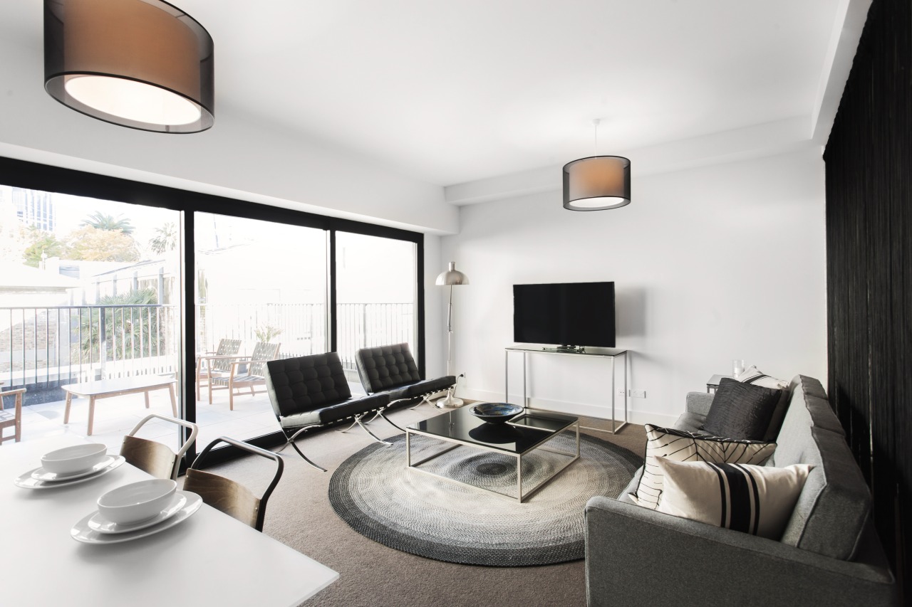 The apartment interiors at Block 7 are light-filled apartment, ceiling, interior design, living room, property, real estate, white