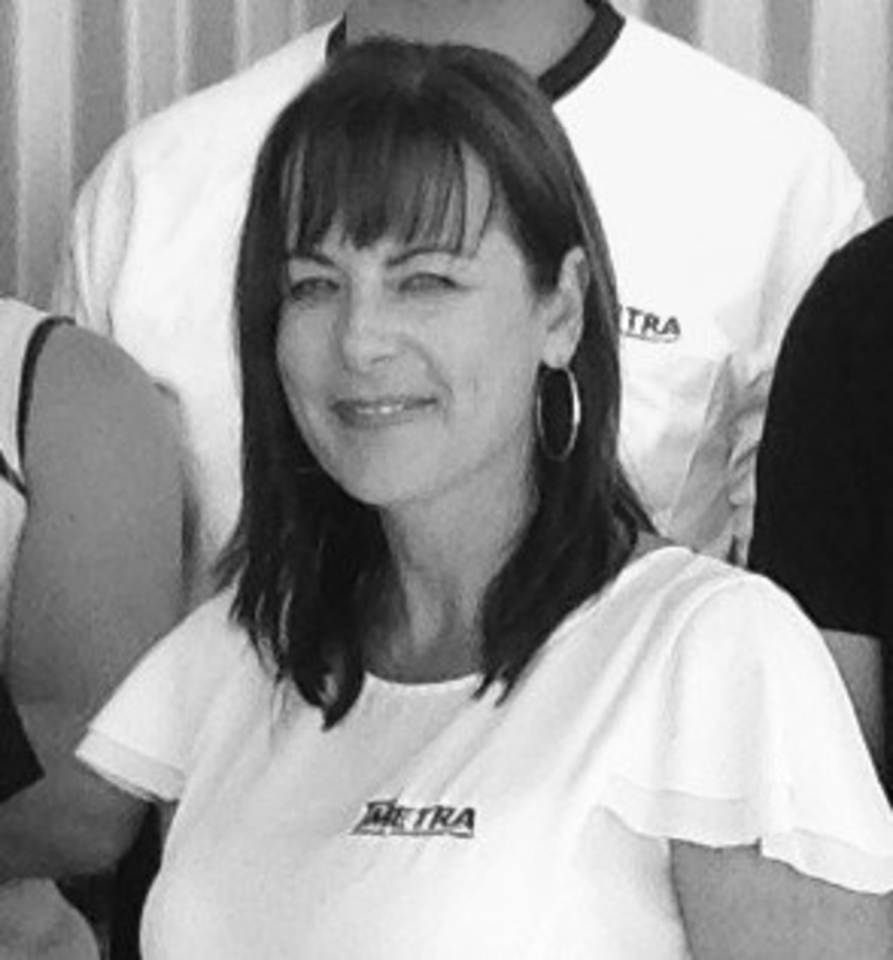 Metrapanel business manager Melissa Savage is an advocate black and white, black hair, chin, cool, ear, forehead, girl, hairstyle, monochrome, monochrome photography, mouth, neck, organ, person, product, smile, white, white