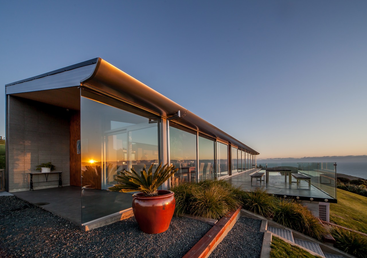 Sliders and windows from the Fairview Architectural series architecture, home, house, property, real estate, blue