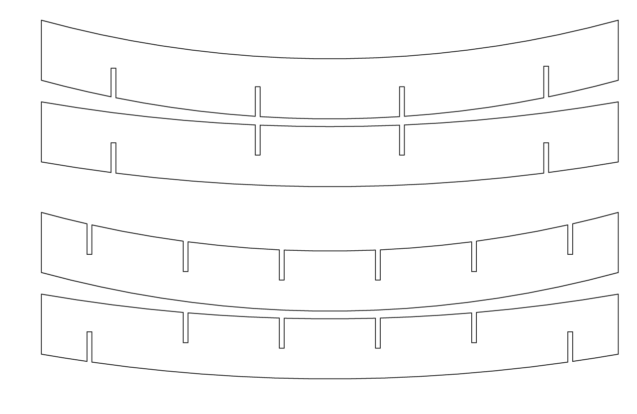These 2d plywood pieces come to 3D life angle, area, black and white, circle, design, font, line, line art, material, pattern, product design, white, white