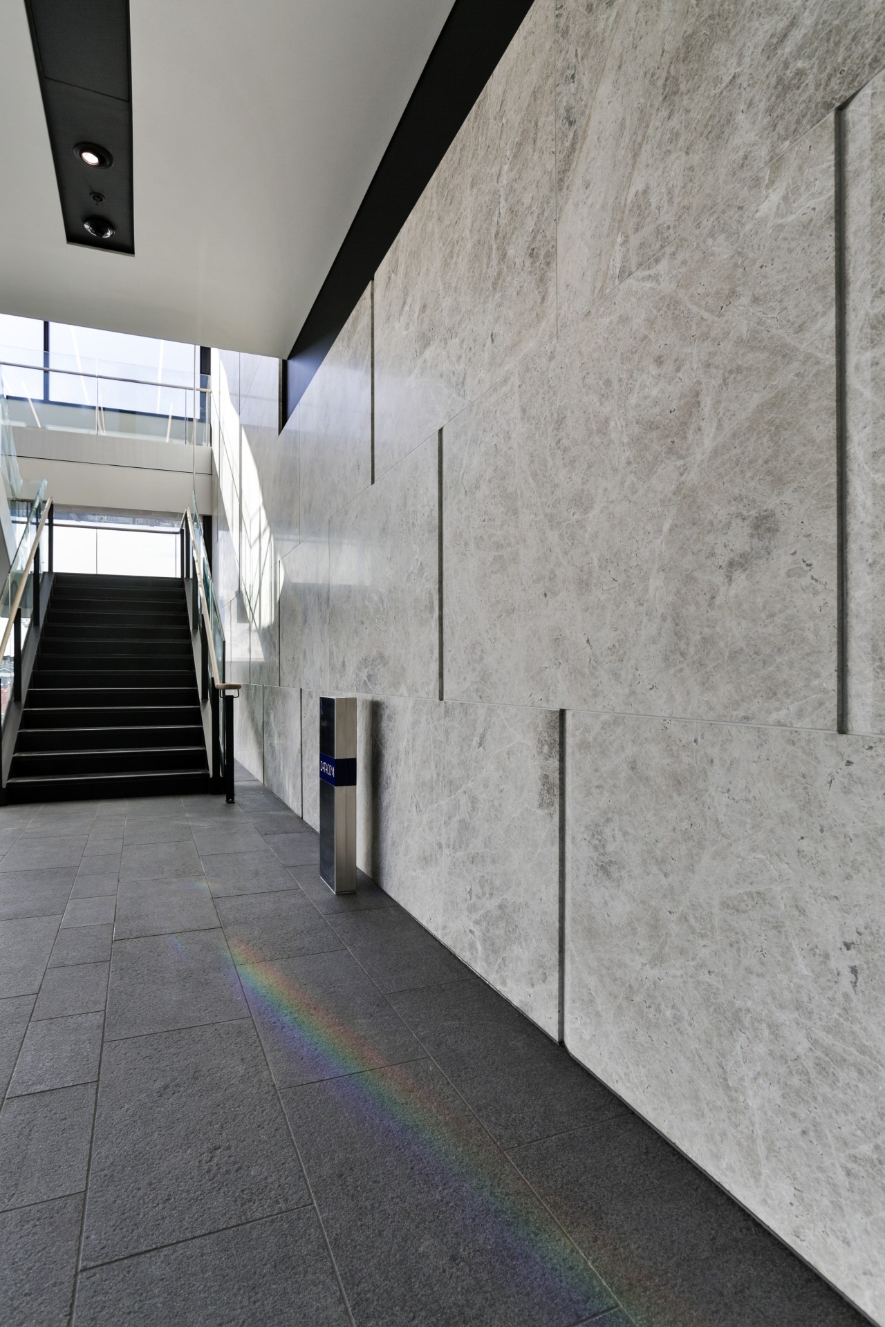 Tundra marble slabs supplied and installed by The architecture, building, concrete, daylighting, facade, floor, house, structure, wall, gray