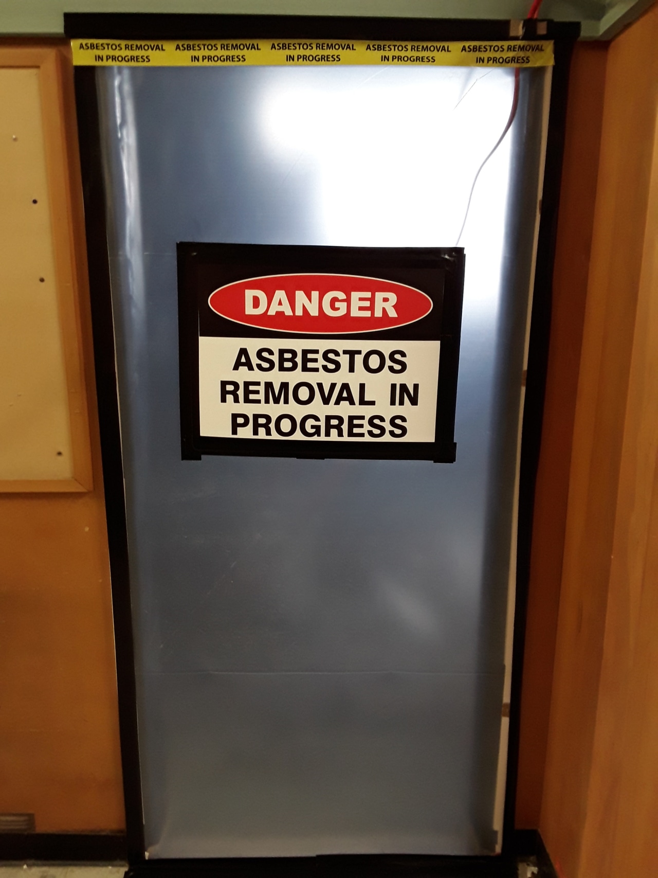 Asbestos containment and removal requires a specialised skill black, brown