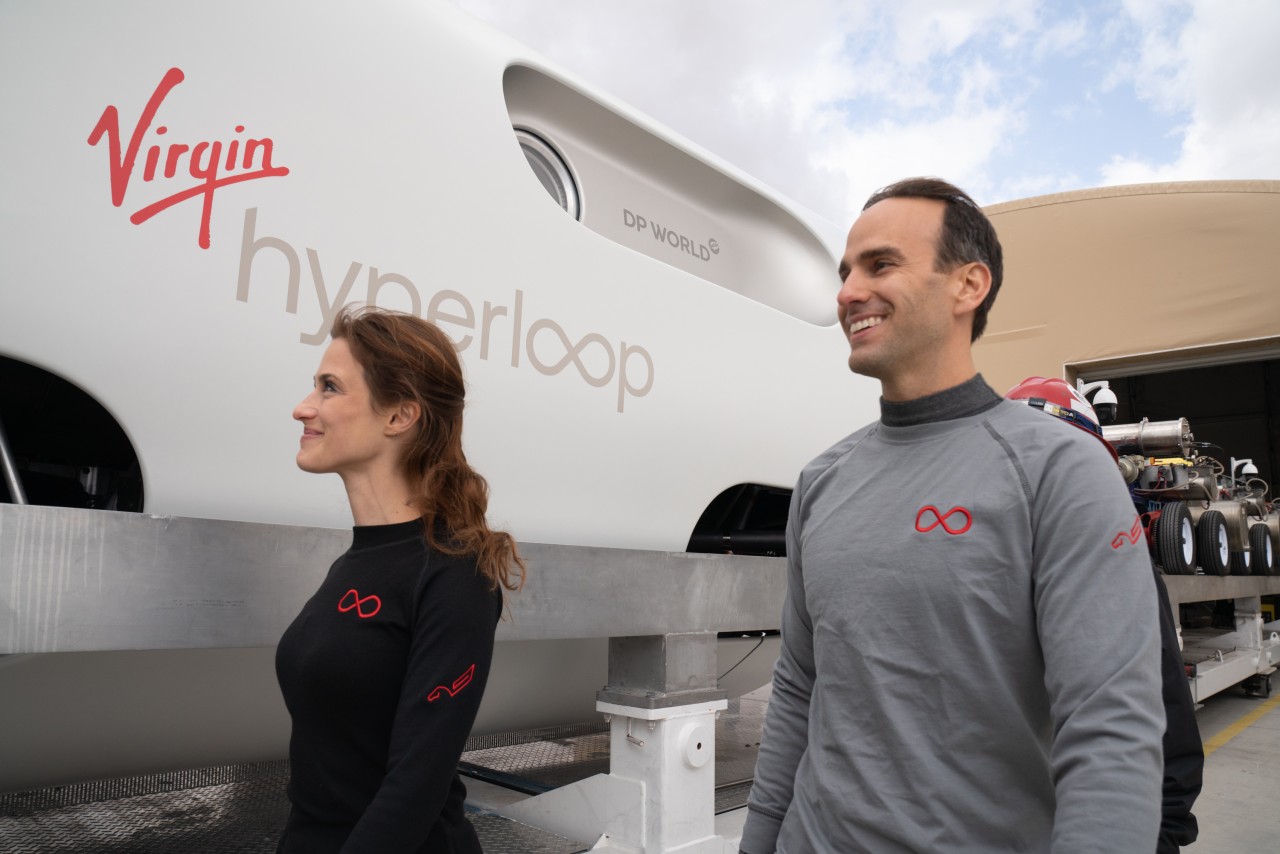 Virgin Hyperloop's first passengers in BIG-Bjarke Ingels Group 