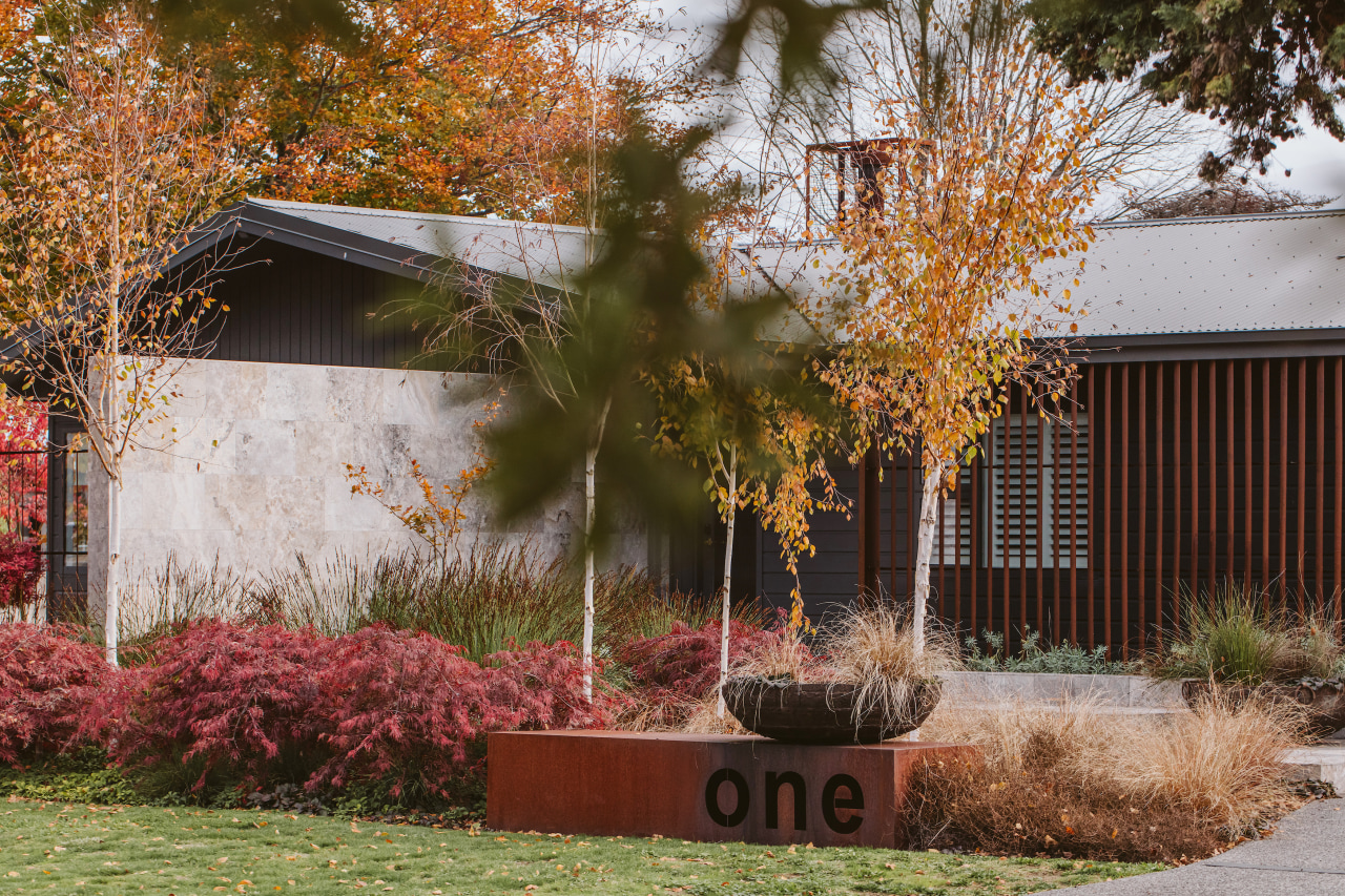 Plantings at the front of the home. - 