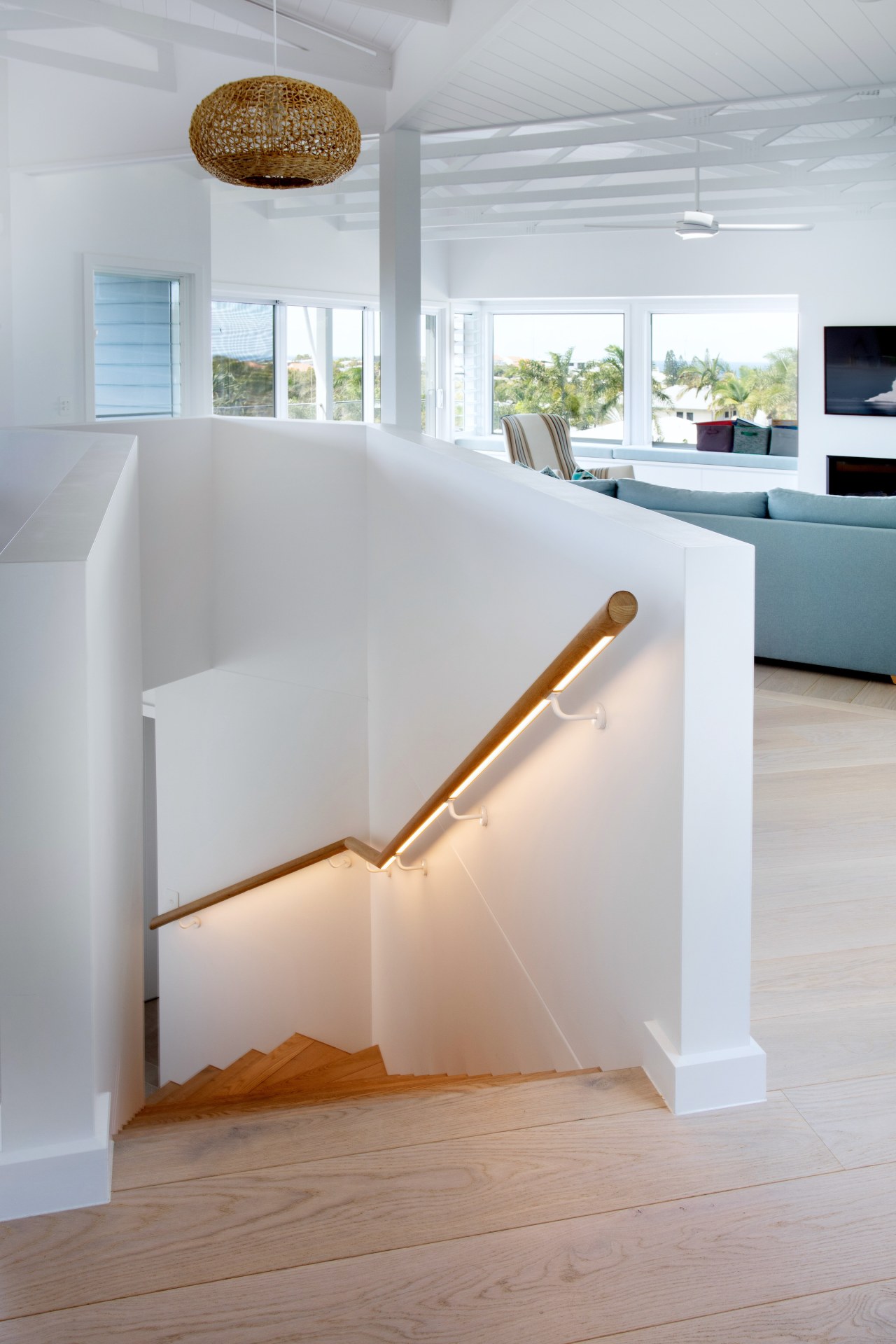 The central staircase was totally out of place 