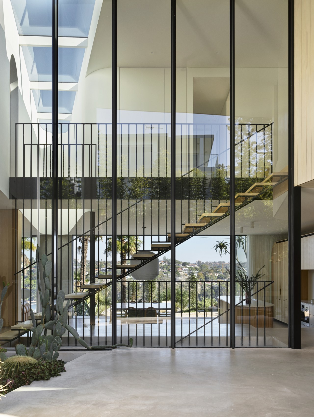 Direct northern light is invited into the home 