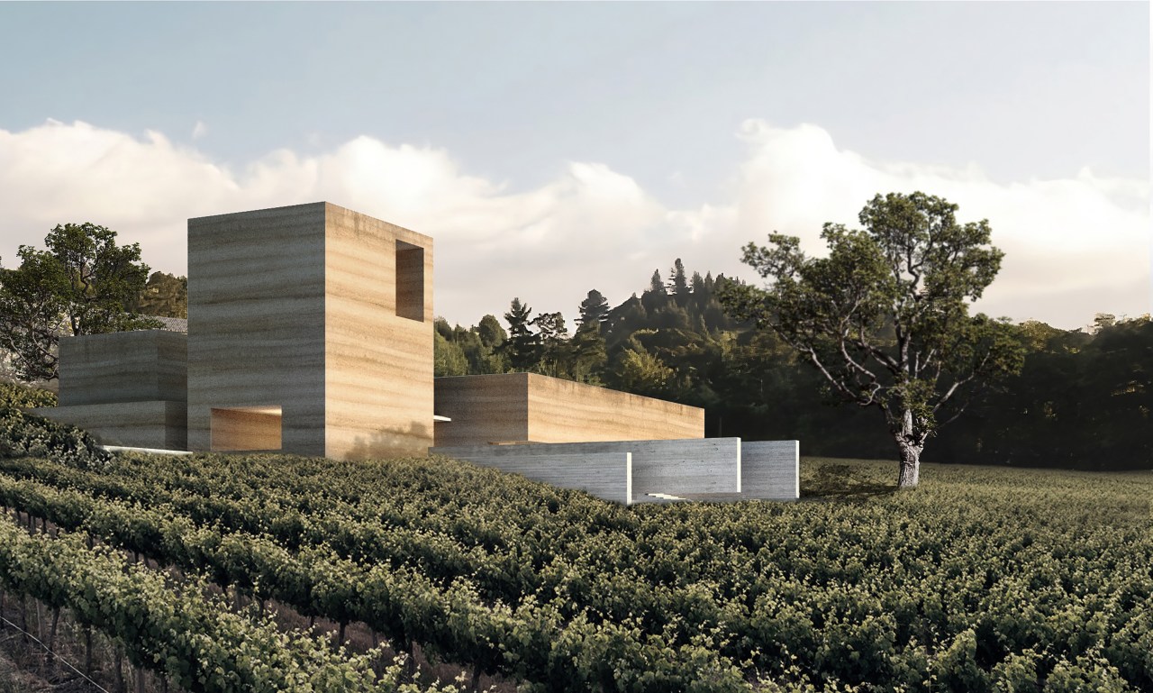 Compacted earth walls are a traditional material, with 