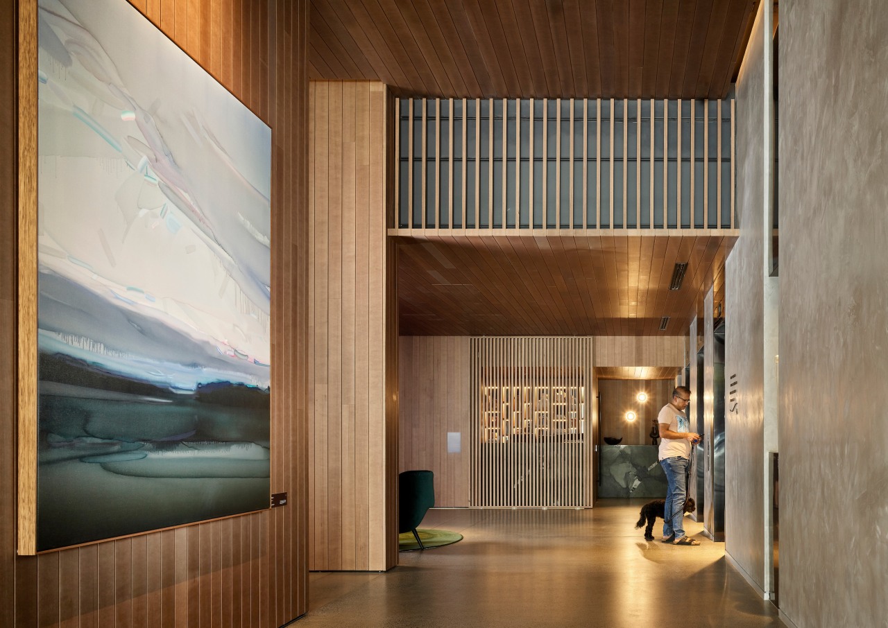 Lobby.Photo credit: Scott Burrows. - Natural elevation - 