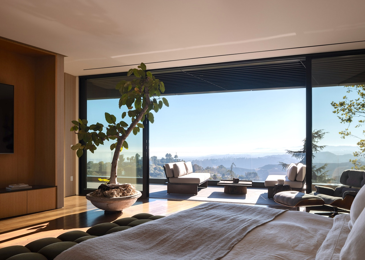 The expansive upstairs open-plan living zone offers fabulous 