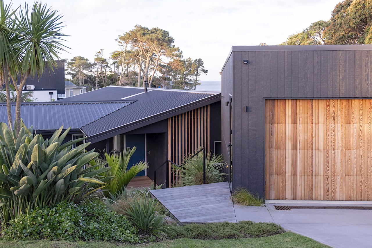 Some of the planting in the front berm 