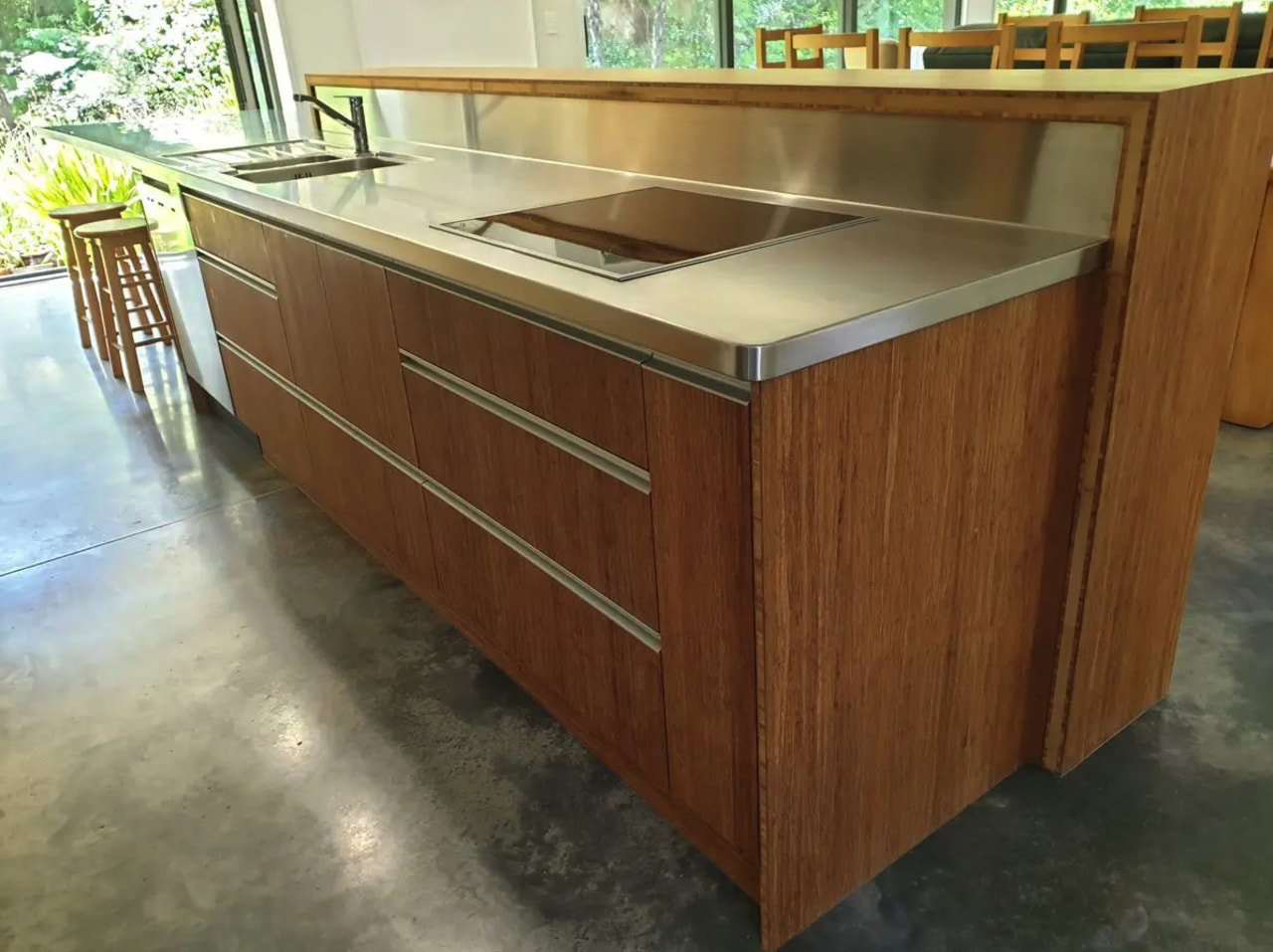 Compressed Coffee Bamboo Panels – custom kitchen cabinetry. 