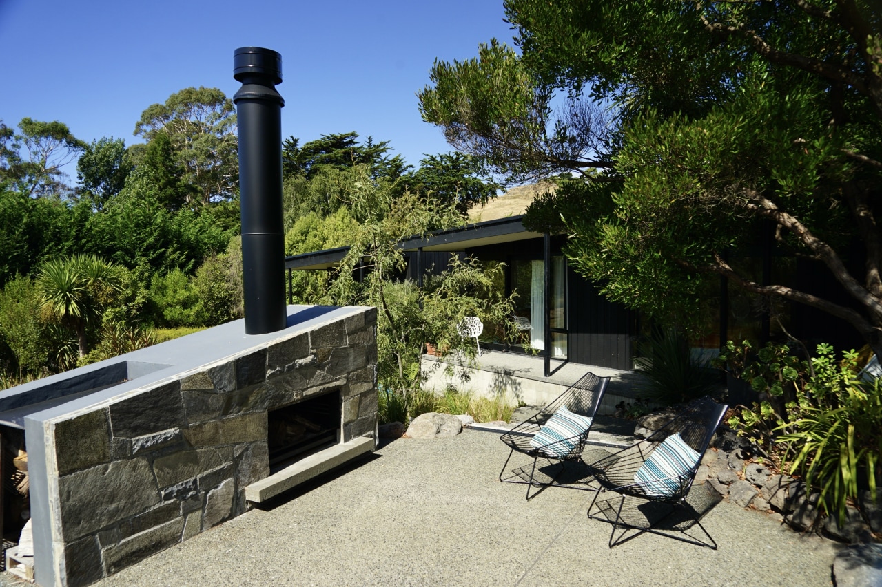 The fire zone is a strong focal point 