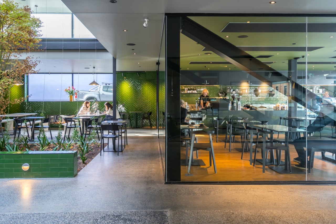 Honest connection – the hotel's exposed steelwork and