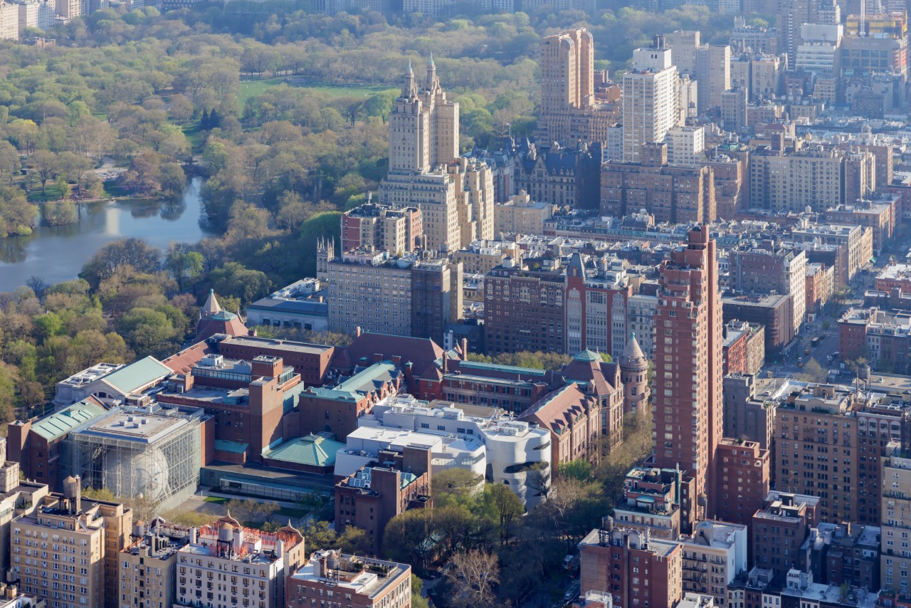 Aerial view of the dynamic new addition to 